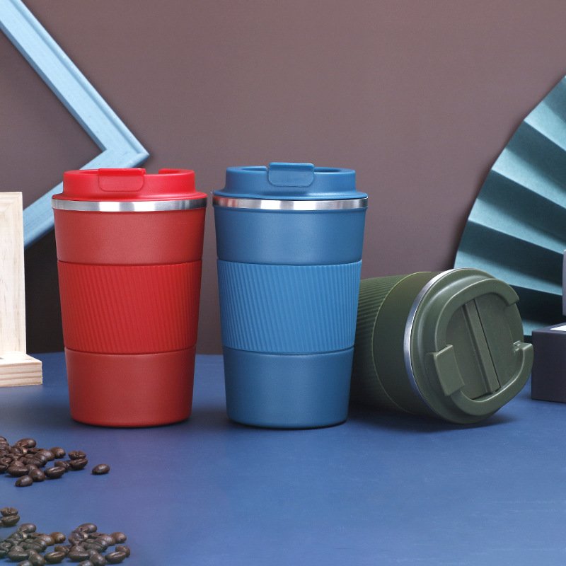 High-end Quality Fashionable 10OZ Coffee Mug Stainless Steel Double Layer Cold Water Cup Portable Handle Coffee Cup