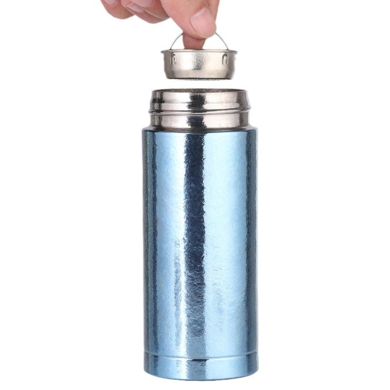 Wholesale custom logo 300ml CE Titanium bottle thermos insulated vacuum flask double walled water bottle