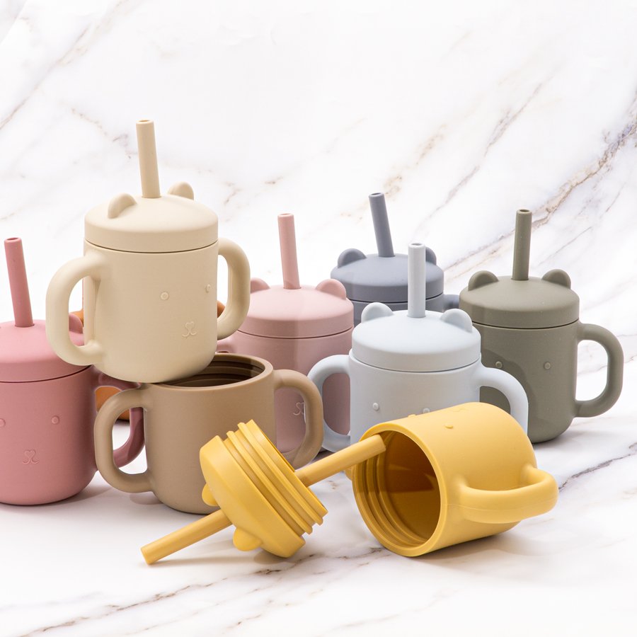 Wholesale Customized Baby Silicone Drinking Cup Portable Children Infant Water Cup for Baby