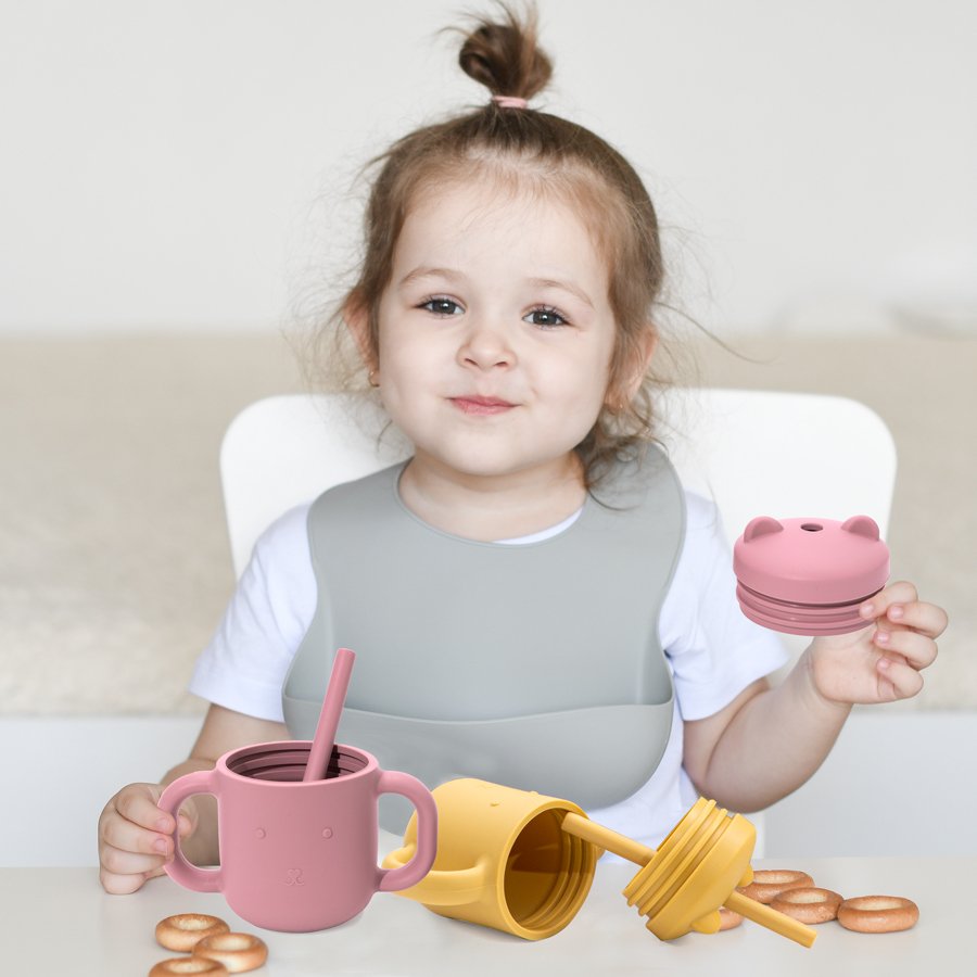 Wholesale Customized Baby Silicone Drinking Cup Portable Children Infant Water Cup for Baby