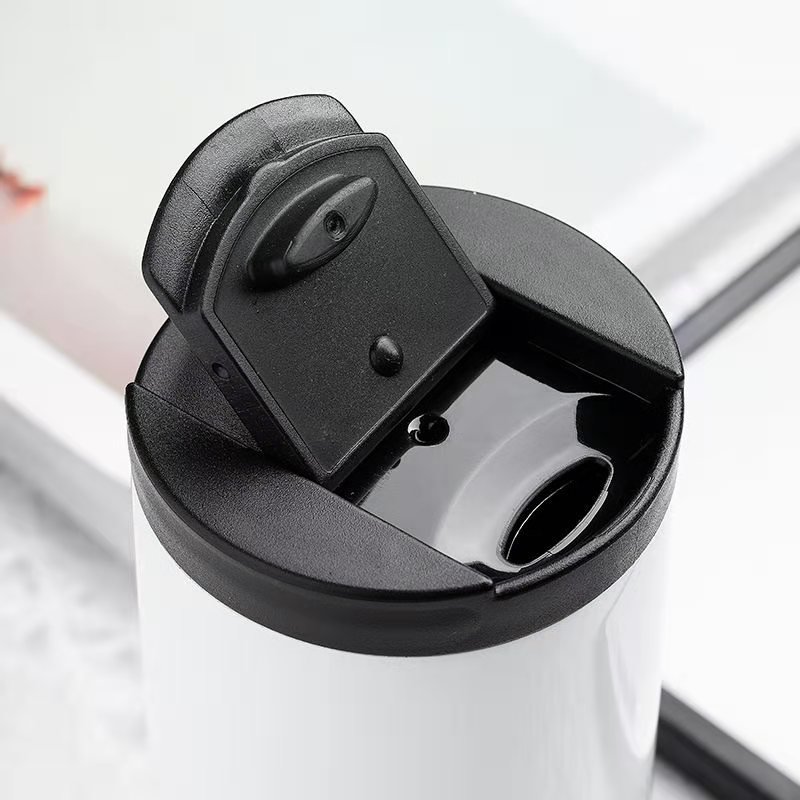 400ML Leak-Proof Milk Tea Thermos Mugs Car Mounted Water Bottle Travel Stainless Steel Thermal Cup Coffee Mug