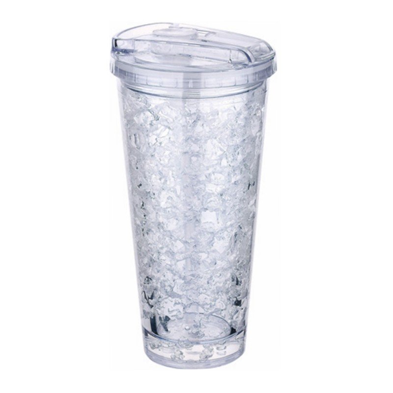 20oz Personality Crystal Acrylic plastic coffee mug with lid straw