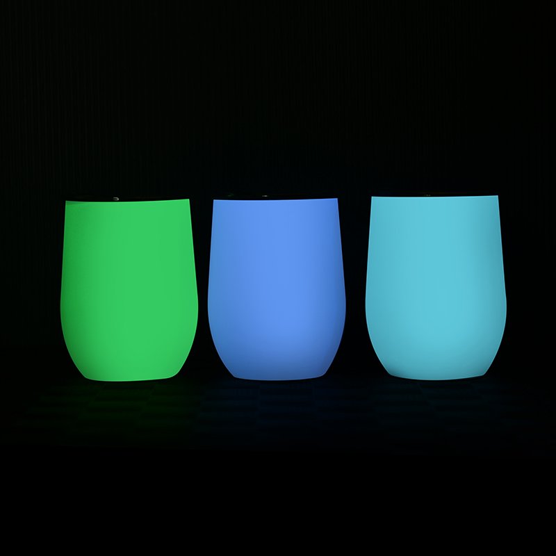 20oz Slim Glow In Dark Tumbler Blanks Skinny Tumbler Double Wall Stainless Steel Water Bottle Beer Coffee Mug