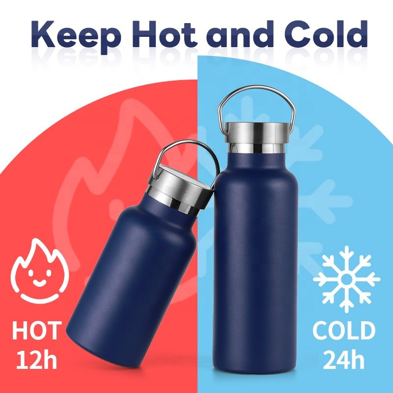 Personalizado Double Wall Insulated Stainless Steel Water Bottle 750ml Termos de Acero Inoxidable Botella de Agua