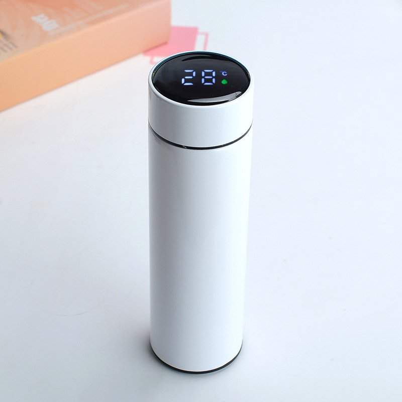 500ML Insulated Digital Water Bottle Vacuum Tea Flask Smart Thermos Water Bottle With Led Temperature Display