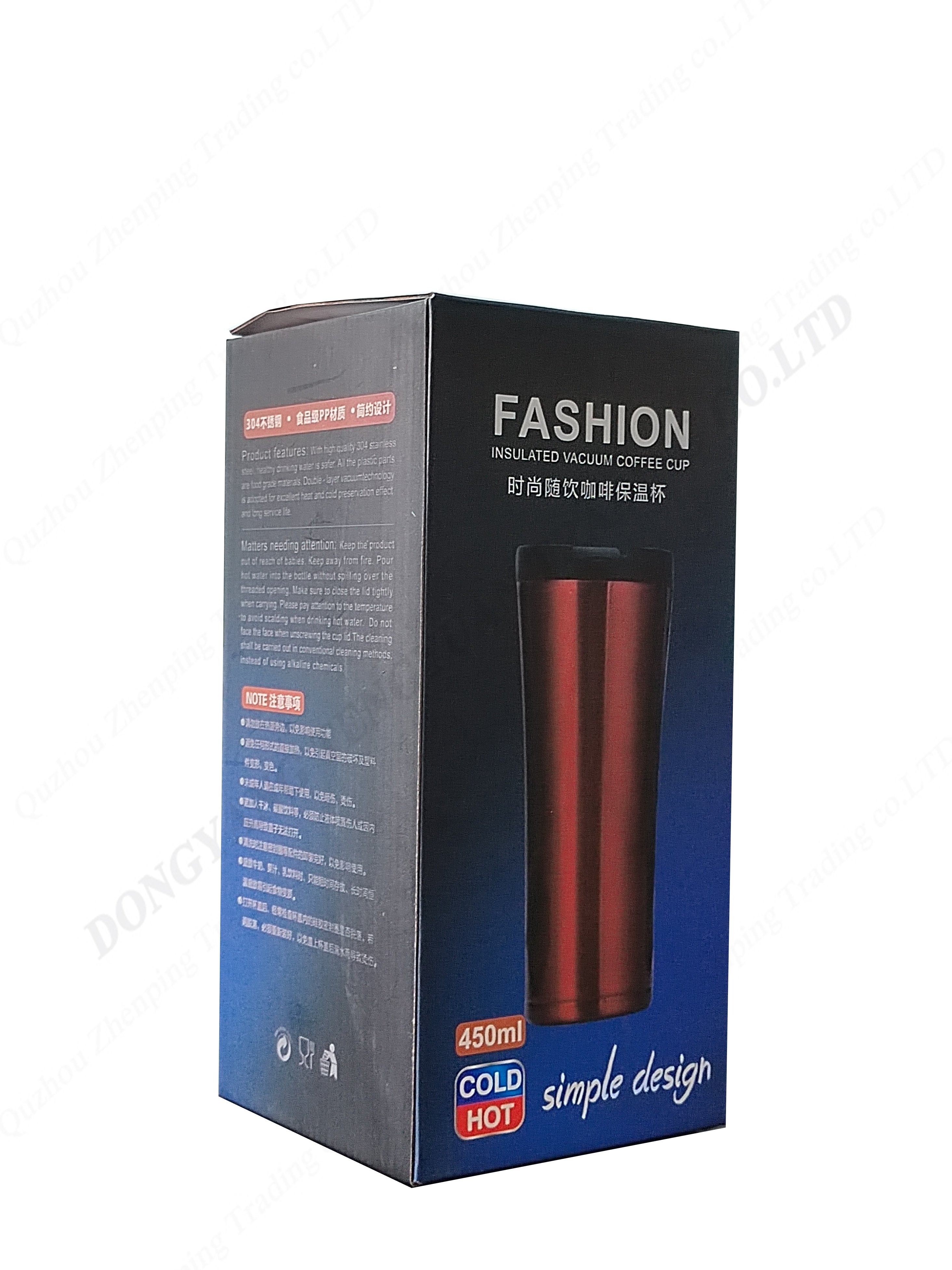 ZP 450ml in stock Custom Logo Matt Insulated Stainless Steel Coffee Mug Coffee Tumbler Travel