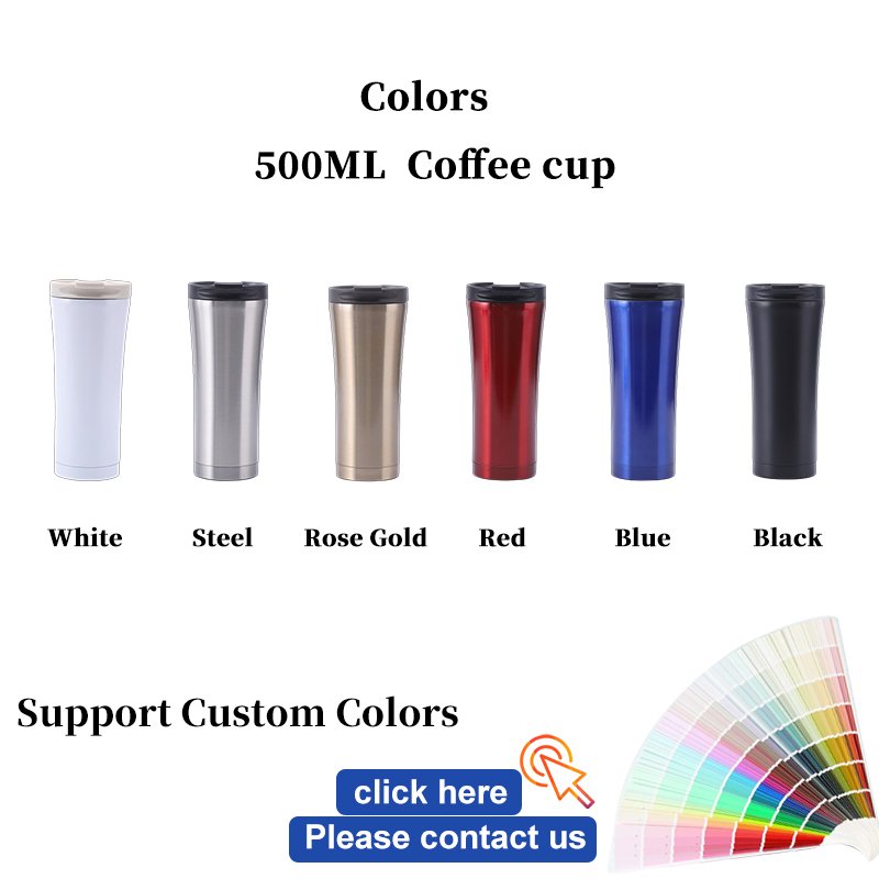 ZP 450ml in stock Custom Logo Matt Insulated Stainless Steel Coffee Mug Coffee Tumbler Travel