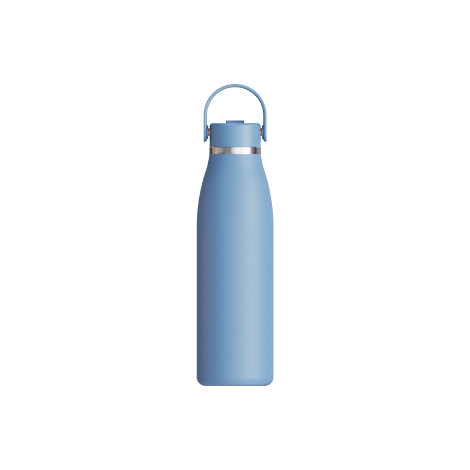 Custom matte soft touch double wall insulated drink bottle 500ml vacuum flask stainless steel cup thermal water bottles