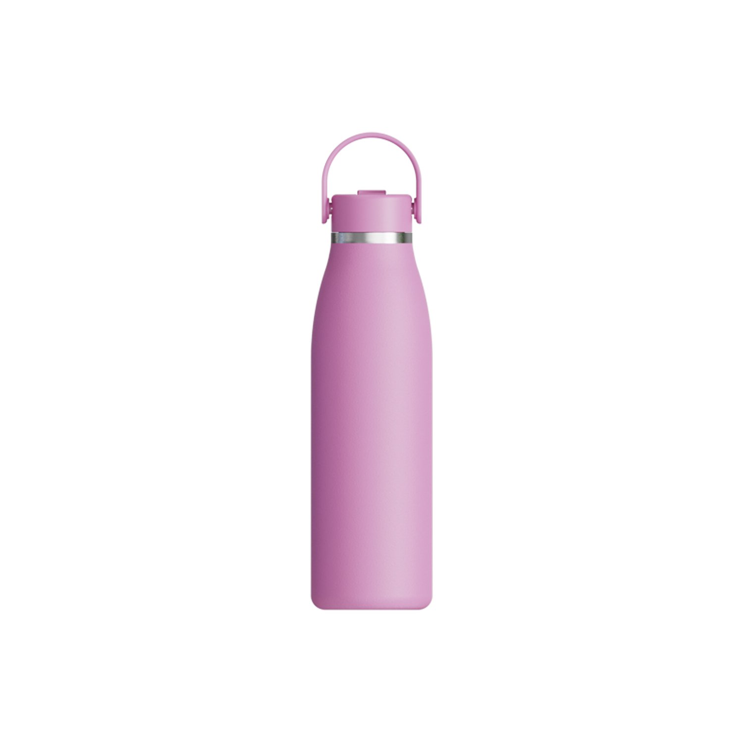 Custom matte soft touch double wall insulated drink bottle 500ml vacuum flask stainless steel cup thermal water bottles