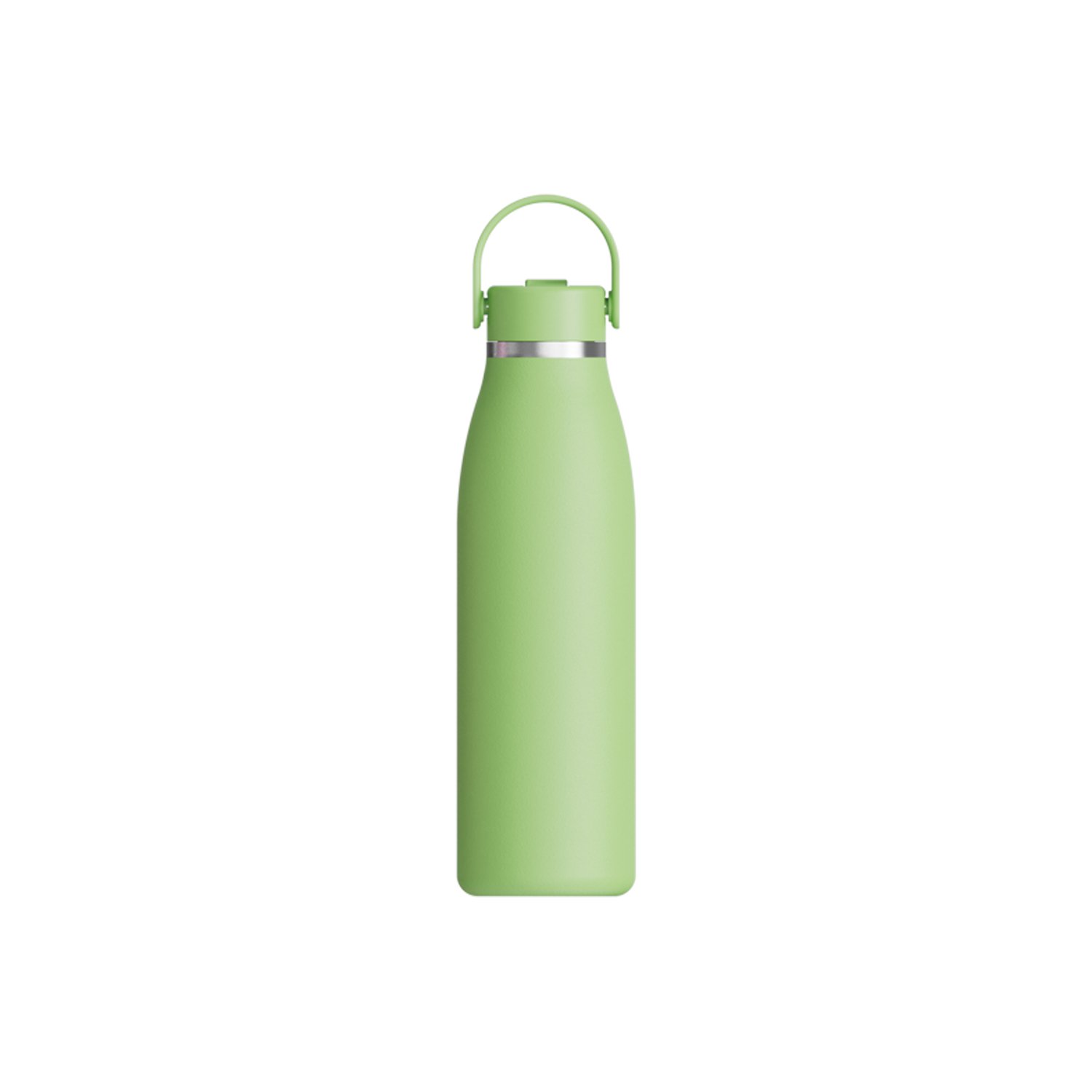 Custom matte soft touch double wall insulated drink bottle 500ml vacuum flask stainless steel cup thermal water bottles