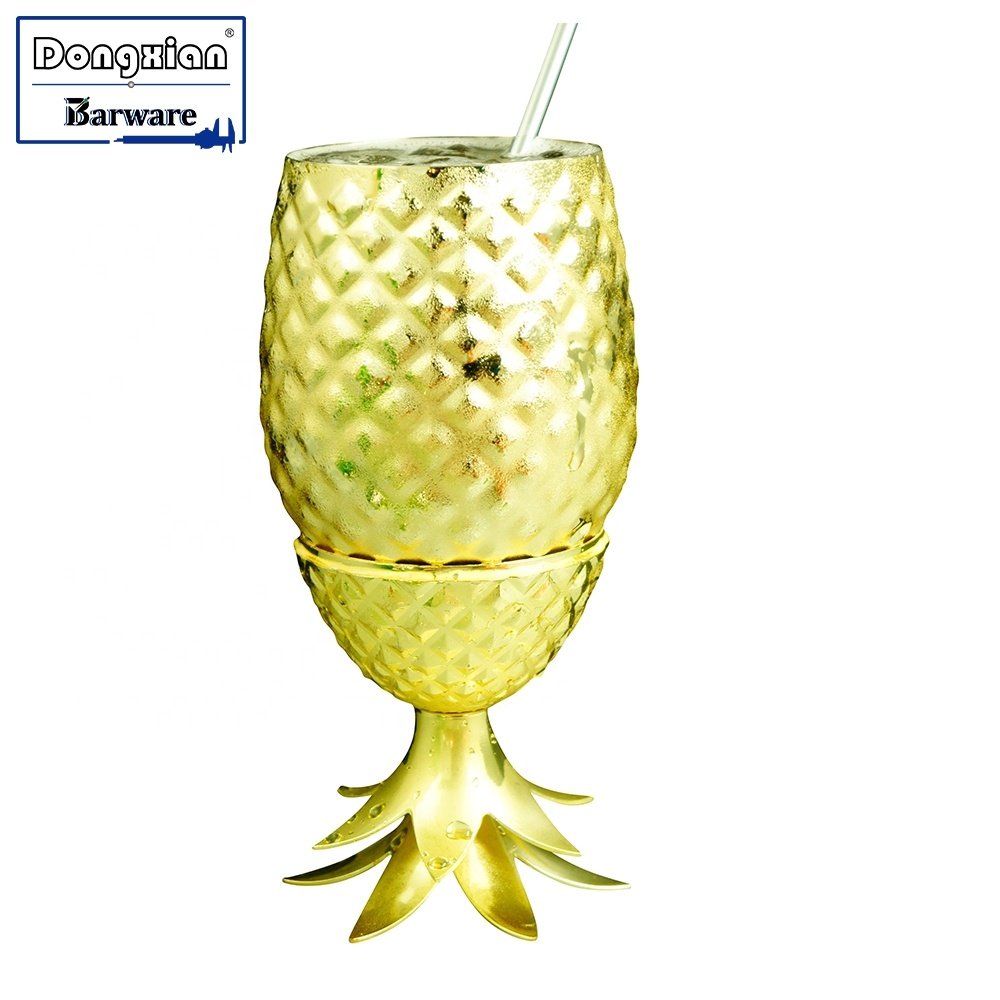 Pineapple Mug With Straw, Stainless Steel Pineapple Mug, Indian Pineapple Mug, 24oz, 18oz, 16oz, 14oz, 12oz, 2oz.
