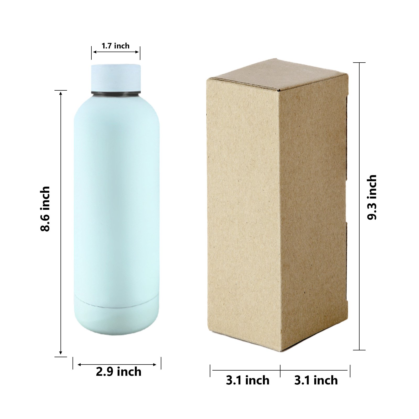 custom logo colorful double wall 304 stainless steel thermos Vacuum 350ml 500ml 750ml outdoor small mouth sports water bottle