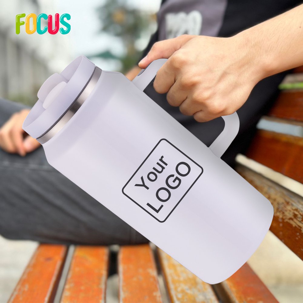 2024 NEW Style 64 OZ Large Size Sublimation Blanks Sport Tumbler with Handle lid straw Outdoor Use Stainless Steel Travel Mug