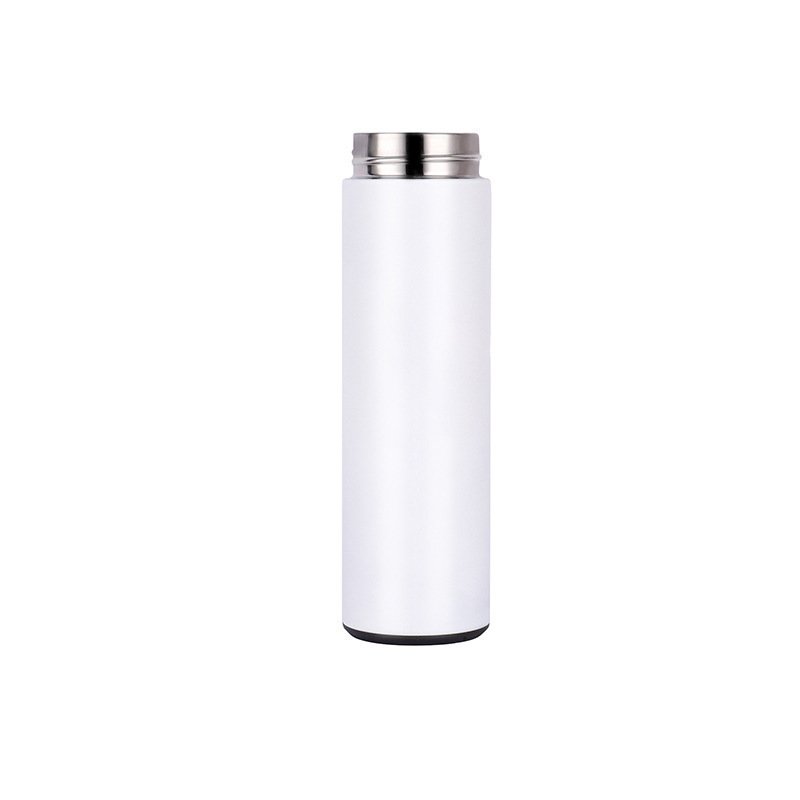 Eco friendly stainless steel water bottle with wooden lid 304 S/S double wall vacuum insulated fashion design