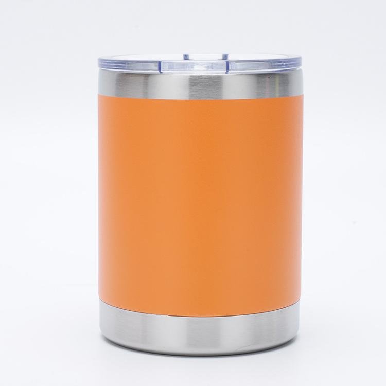 High quality 10oz Lowball Tumbler with Lid Stainless Steel Insulated coffee mug Double wall vacuum tumbler coffee travel mug