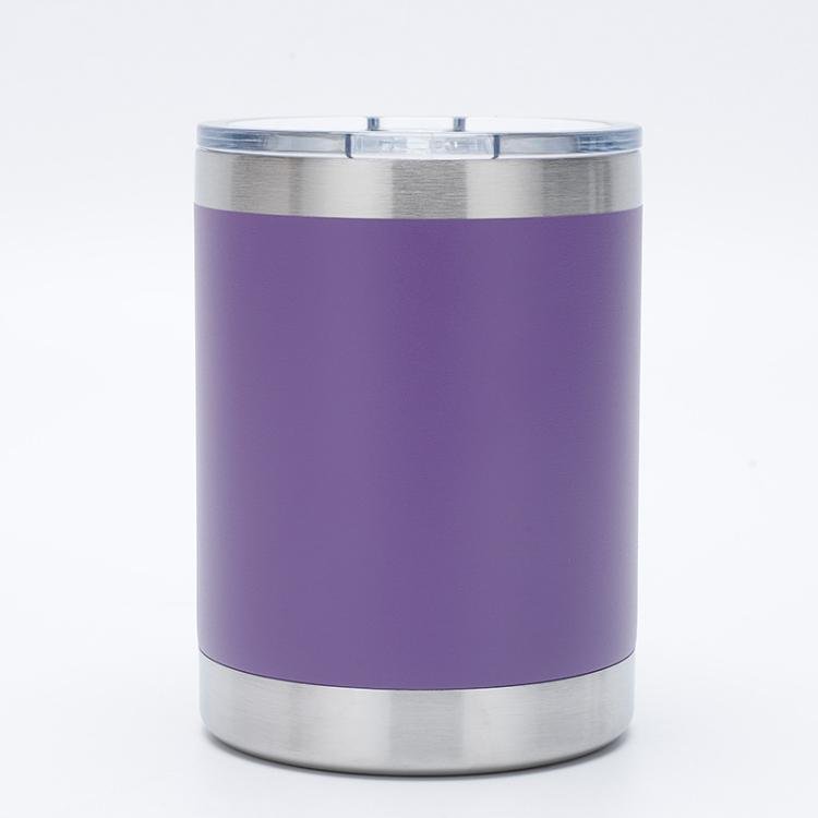 High quality 10oz Lowball Tumbler with Lid Stainless Steel Insulated coffee mug Double wall vacuum tumbler coffee travel mug
