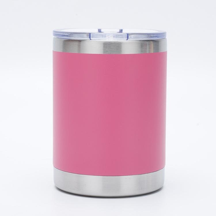 High quality 10oz Lowball Tumbler with Lid Stainless Steel Insulated coffee mug Double wall vacuum tumbler coffee travel mug