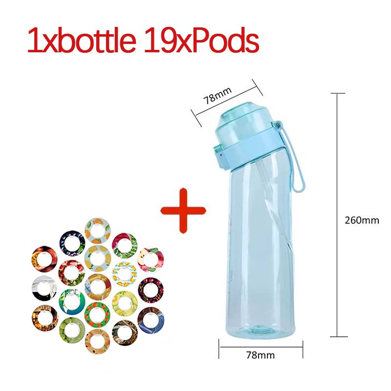 2022 New Design BPA Free Tritan Eco-friendly Colorful Fruit Flavor Fragrant Air Plastic Water Bottle