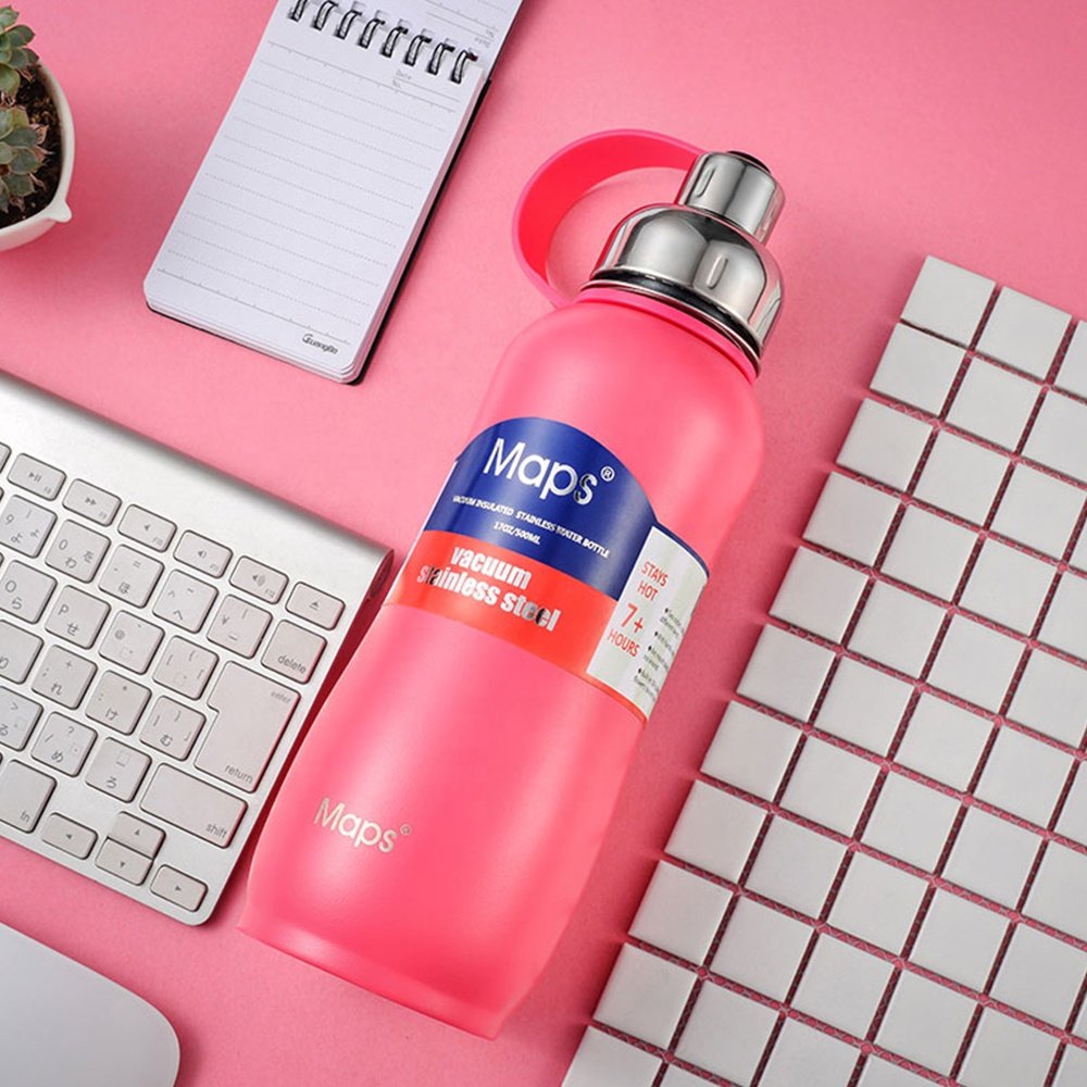 Custom stainless steel insulated sports water bottle Stainless steel water bottle revolving lid