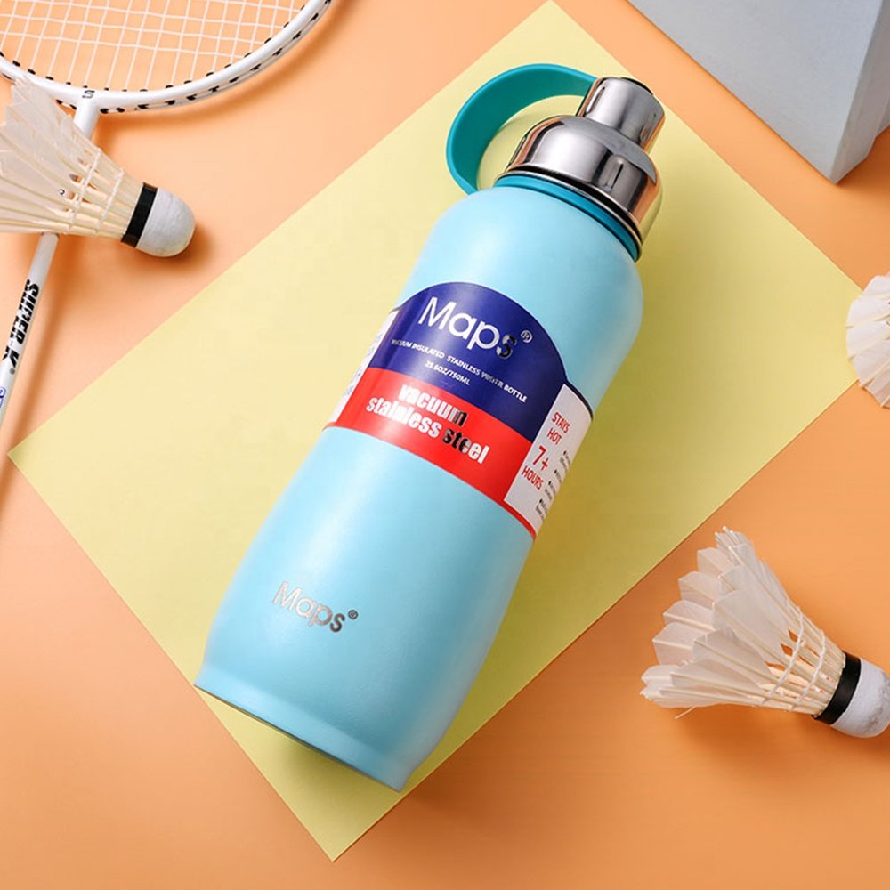 Custom stainless steel insulated sports water bottle Stainless steel water bottle revolving lid
