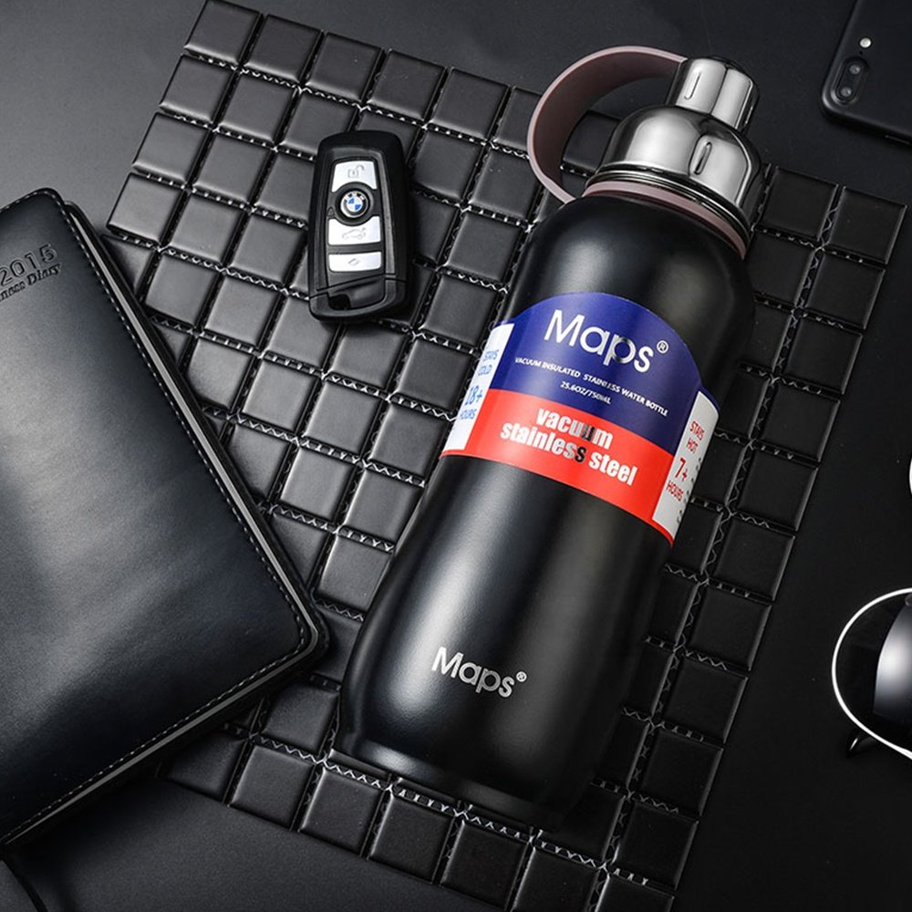 Custom stainless steel insulated sports water bottle Stainless steel water bottle revolving lid