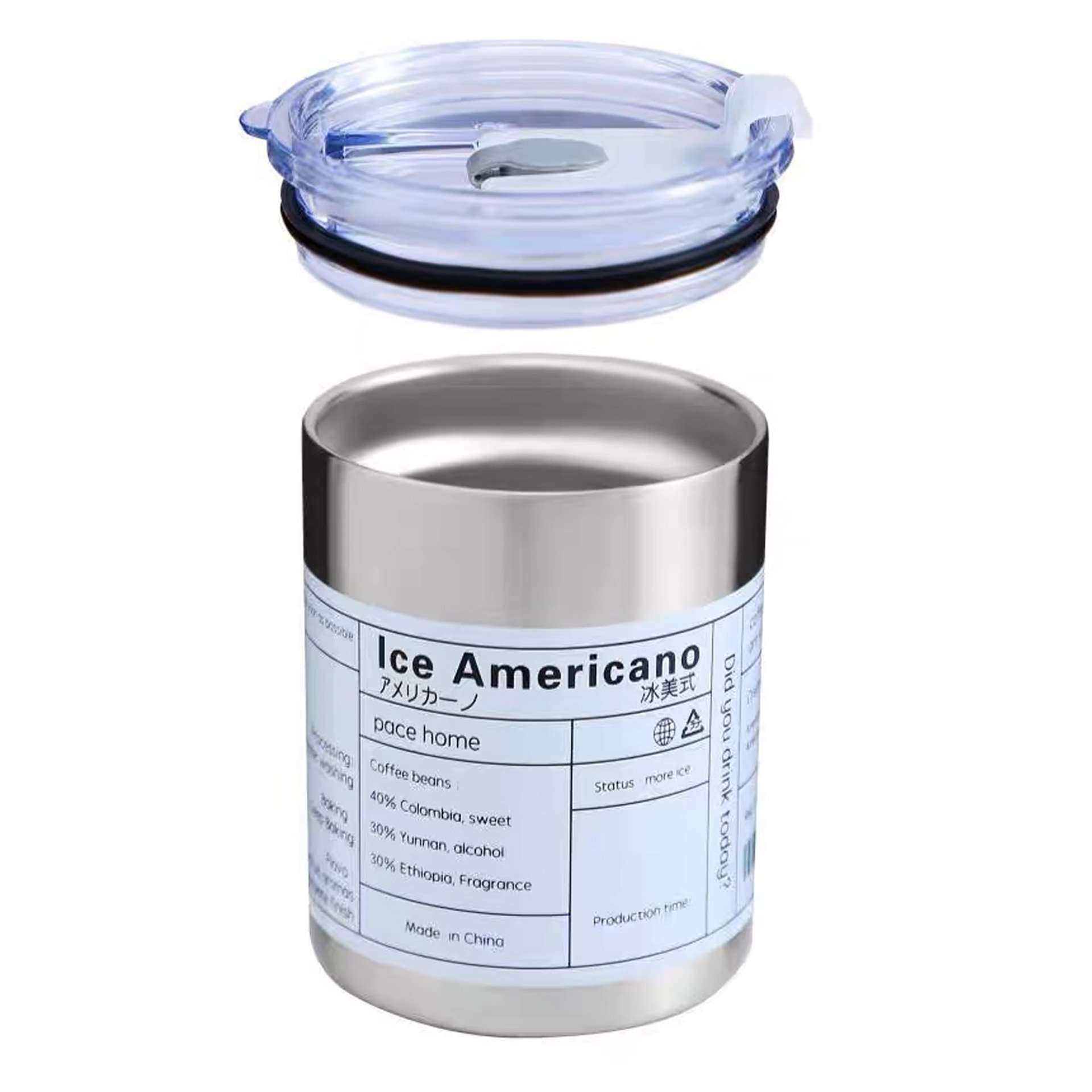 350ml 600ml Stainless Steel Travel Coffee Mug Tumbler Cup Wine Mug Insulated Thermal Tea Mug with Straw