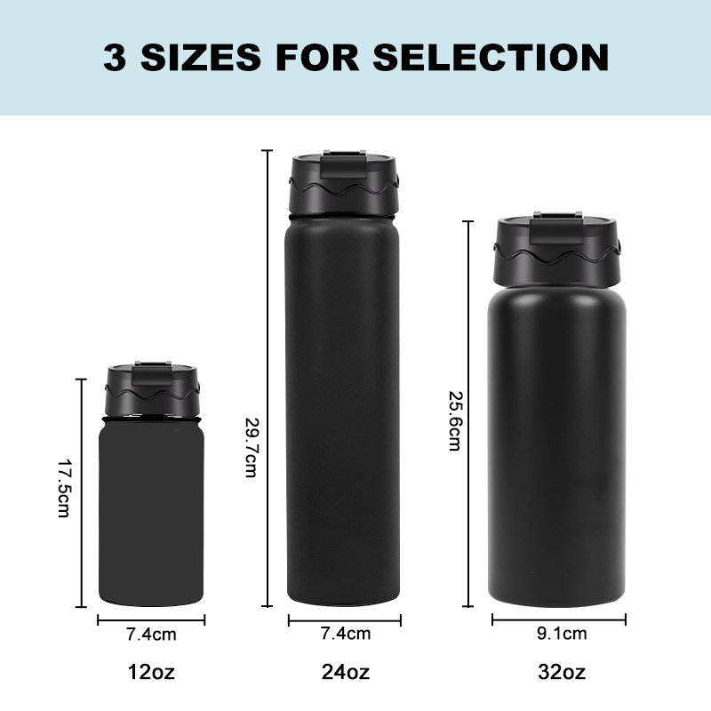 18oz Hot Selling Leak Proof Metal Double Wall Stainless Steel Vacuum Flask Water Bottle With Custom Colors Logos