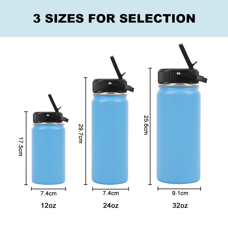 18oz Hot Selling Leak Proof Metal Double Wall Stainless Steel Vacuum Flask Water Bottle With Custom Colors Logos