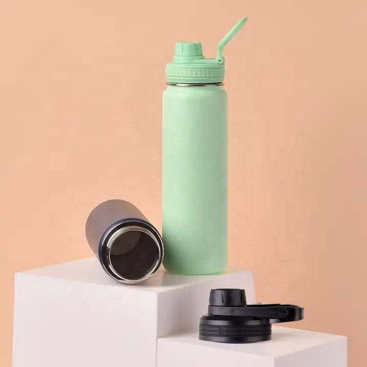 500ml/750ml/1000ml/1200ml Sports Vacuum Insulated Flask Vacuum Insulated Stainless Steel Water Bottle Metal Gym Water Bottle
