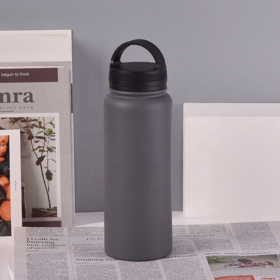 500ml/750ml/1000ml/1200ml Sports Vacuum Insulated Flask Vacuum Insulated Stainless Steel Water Bottle Metal Gym Water Bottle