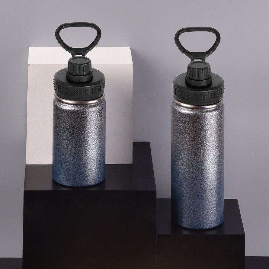 500ml/750ml/1000ml/1200ml Sports Vacuum Insulated Flask Vacuum Insulated Stainless Steel Water Bottle Metal Gym Water Bottle