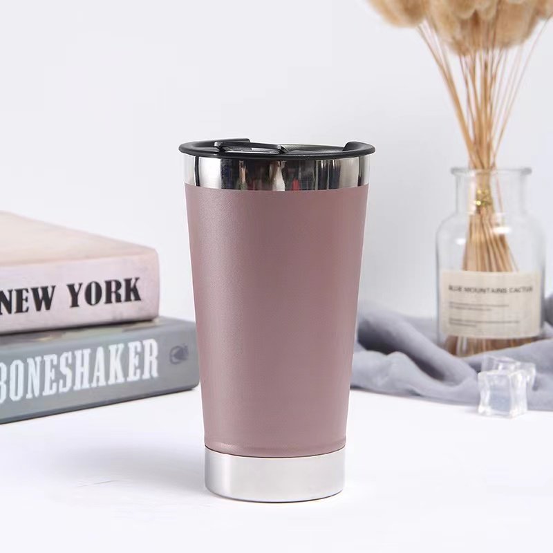 Customized 16oz Vacuum Insulated Tumbler 304 Stainless Steel Bottle Opener Beer Mug Ice Tyrant Cup Taper Coffee Cup
