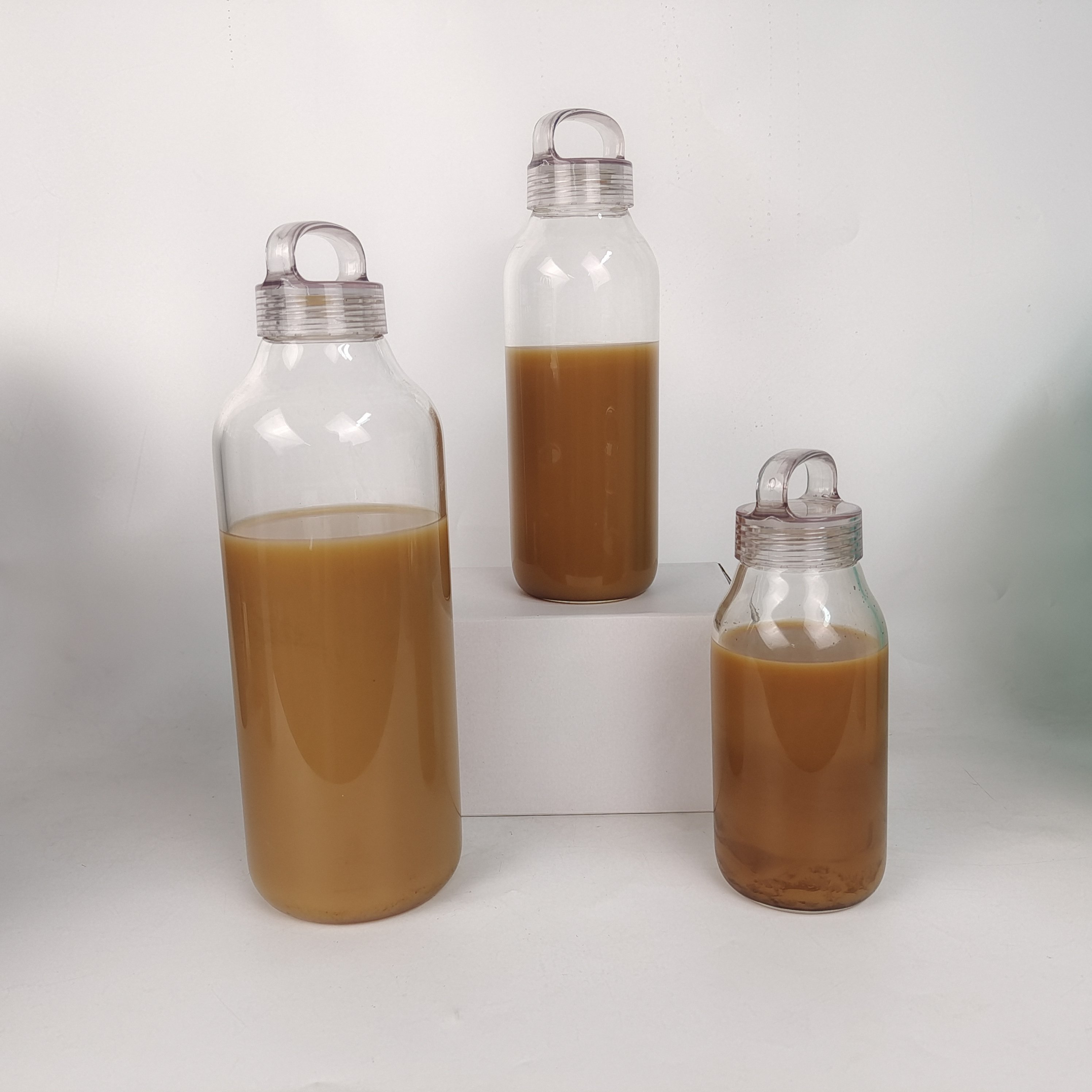 2023 New High borosilicate Glass water bottle with handle 300ml 500ml 900ml sublimation available