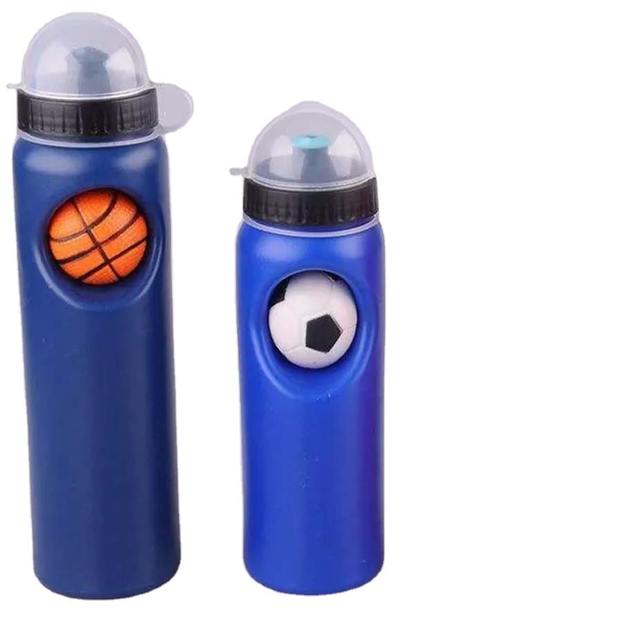 750ml water bottle Food grade gym fitness PE plastic cycling water bottle with ball