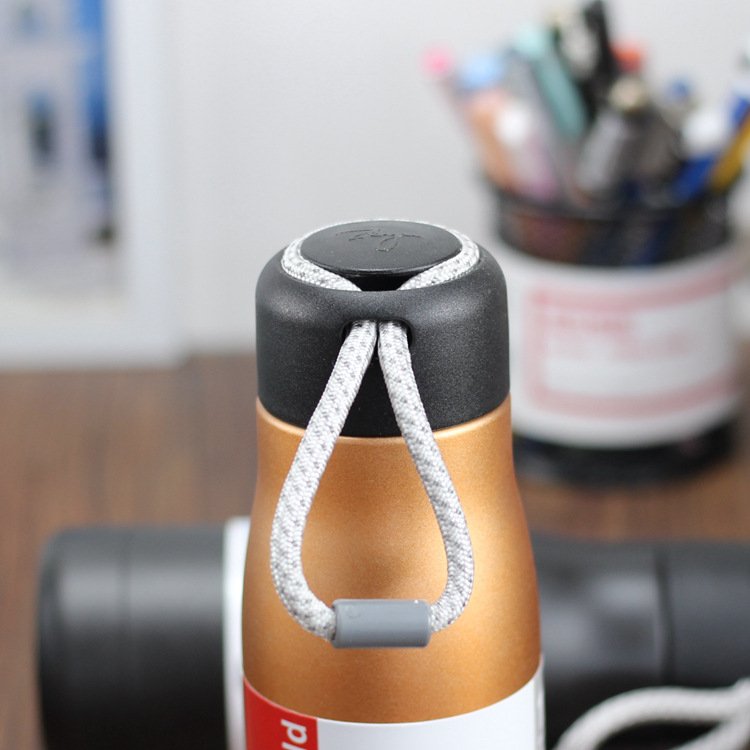 New vacuum flask bottle with rope portable stainless steel vacuum flask custom logo 350ml 550ml