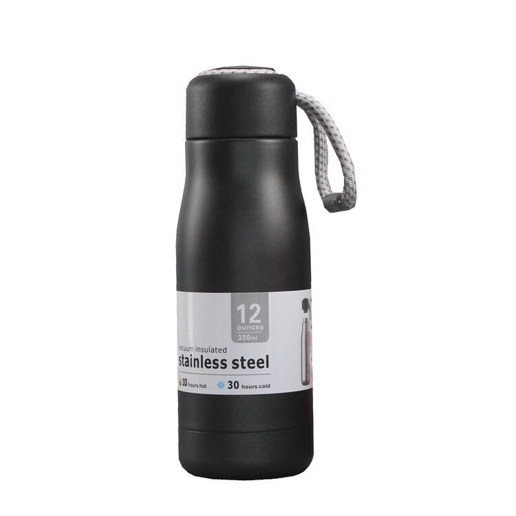 New vacuum flask bottle with rope portable stainless steel vacuum flask custom logo 350ml 550ml