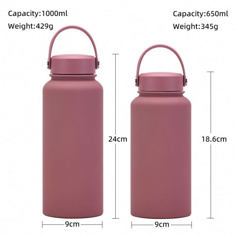 Hot Sale 32OZ Gym 1L Vacuum Flask Stainless Steel Cups Wide Mouth Sports Water Bottle