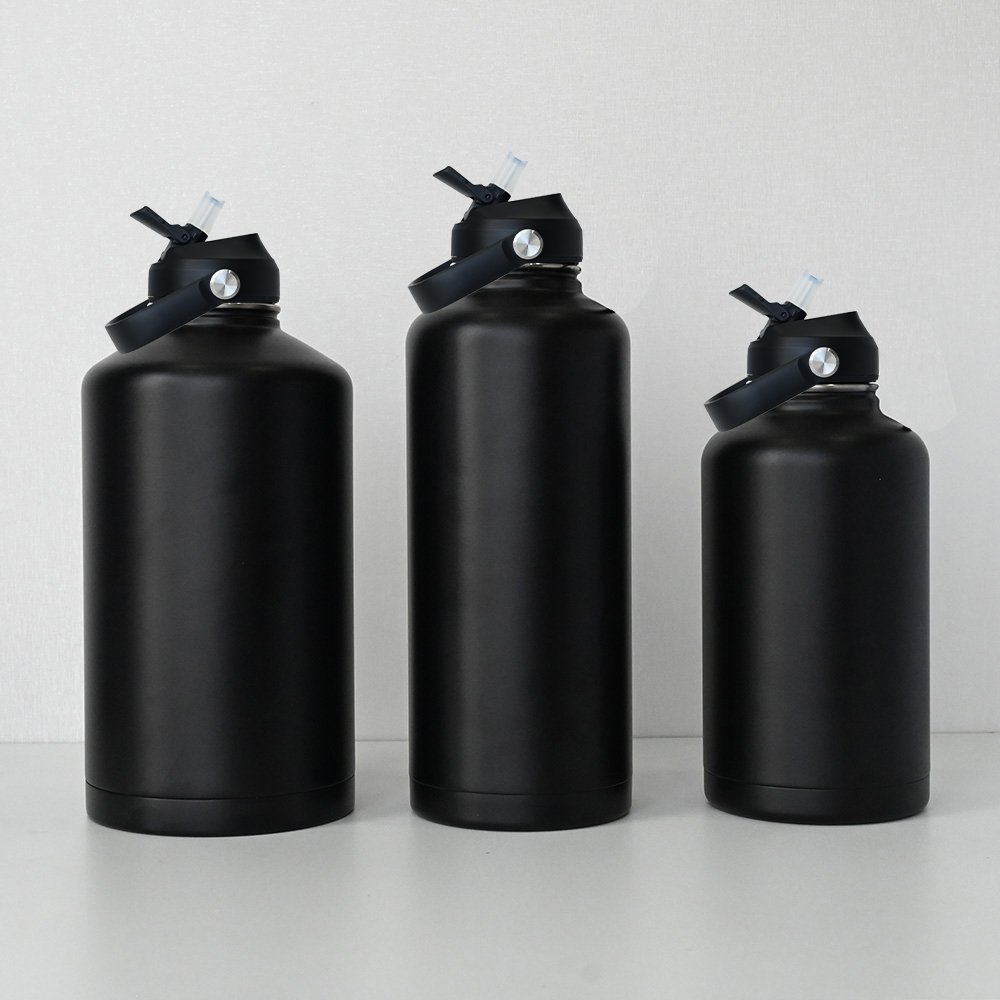 Large capacity 64oz 87oz 128oz vacuum flask travel tumbler stainless steel vacuum flask drinking insulated water bottles
