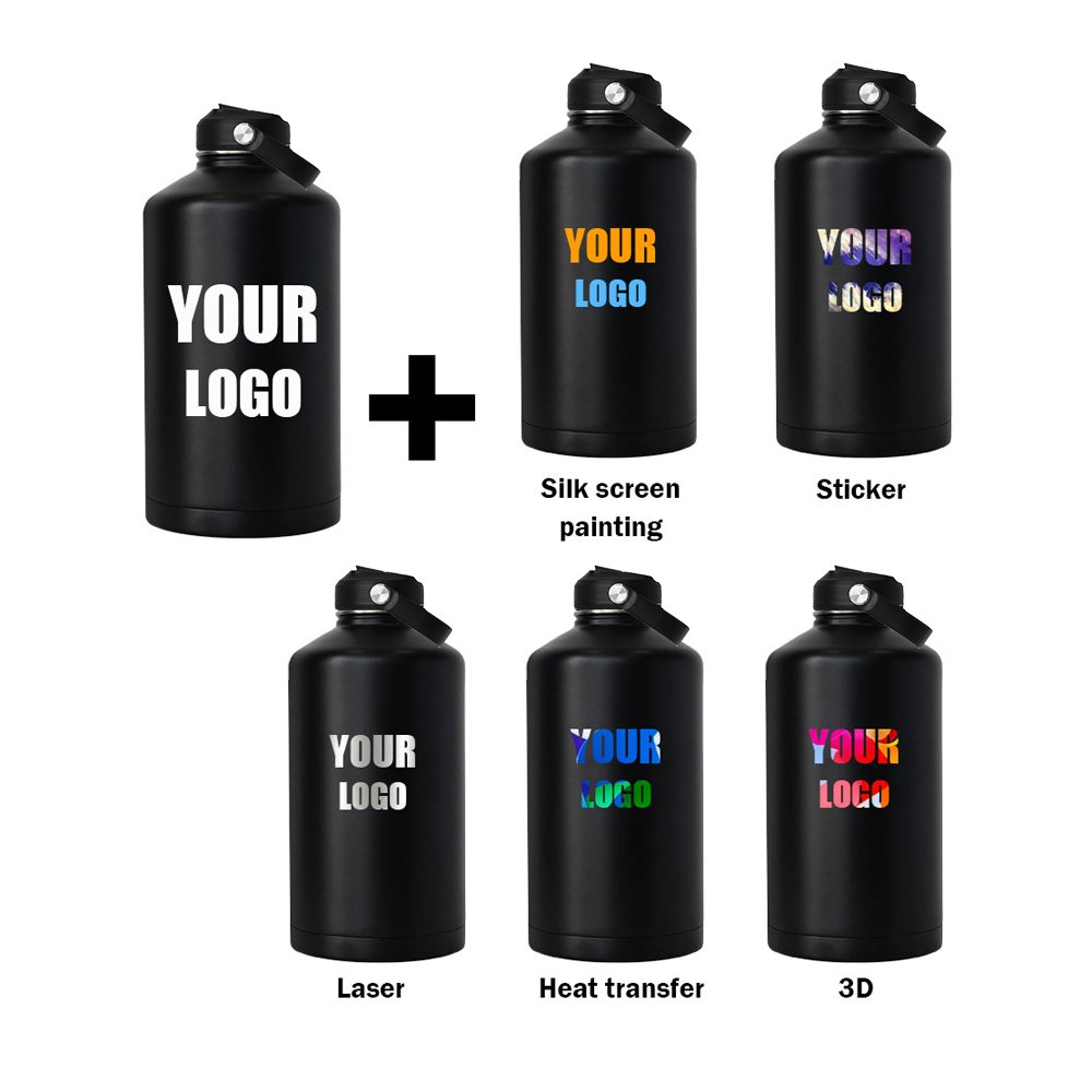 Large capacity 64oz 87oz 128oz vacuum flask travel tumbler stainless steel vacuum flask drinking insulated water bottles