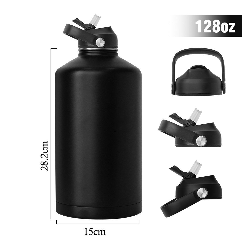 Large capacity 64oz 87oz 128oz vacuum flask travel tumbler stainless steel vacuum flask drinking insulated water bottles