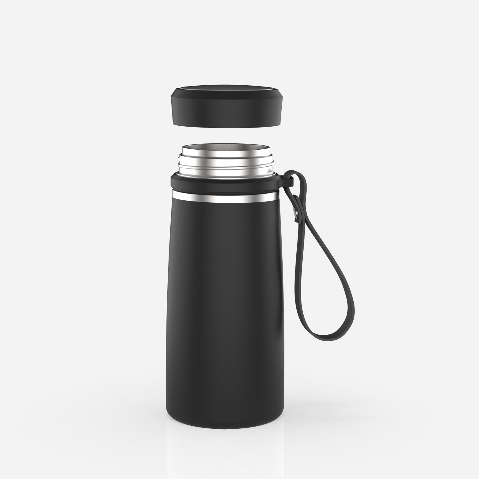 600ml Double Wall Water Bottle Stainless Steel Insulated Thermos for Tea Portable Vacuum Flask with Tea Infuser