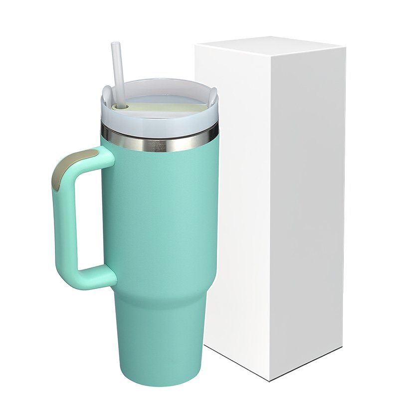 OEM Stainless Steel Tumbler 40 oz h2.0 h1.0 custom logo tumbler double wall insulated travel Mug 40oz tumbler with handle straw