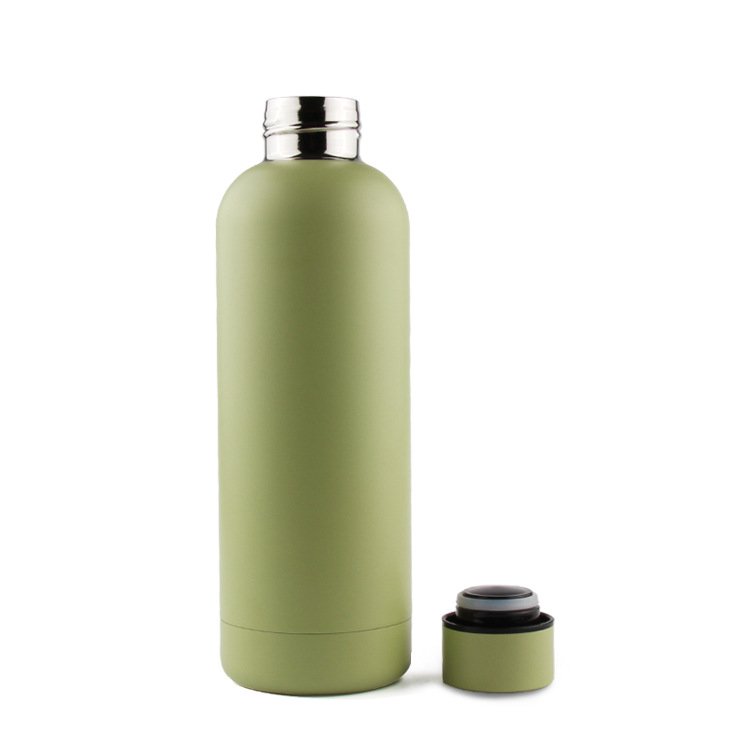 500ml Colorful painting matte finished stainless steel double walled drinking portable water bottle