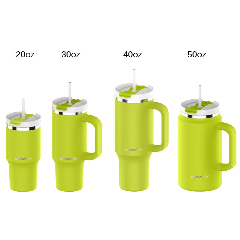 304 Stainless Steel Tumbler 40oz Tumbler With Handle Double Wall Insulated Vacuum Flask With Leak-proof Lid Custom Color Logo