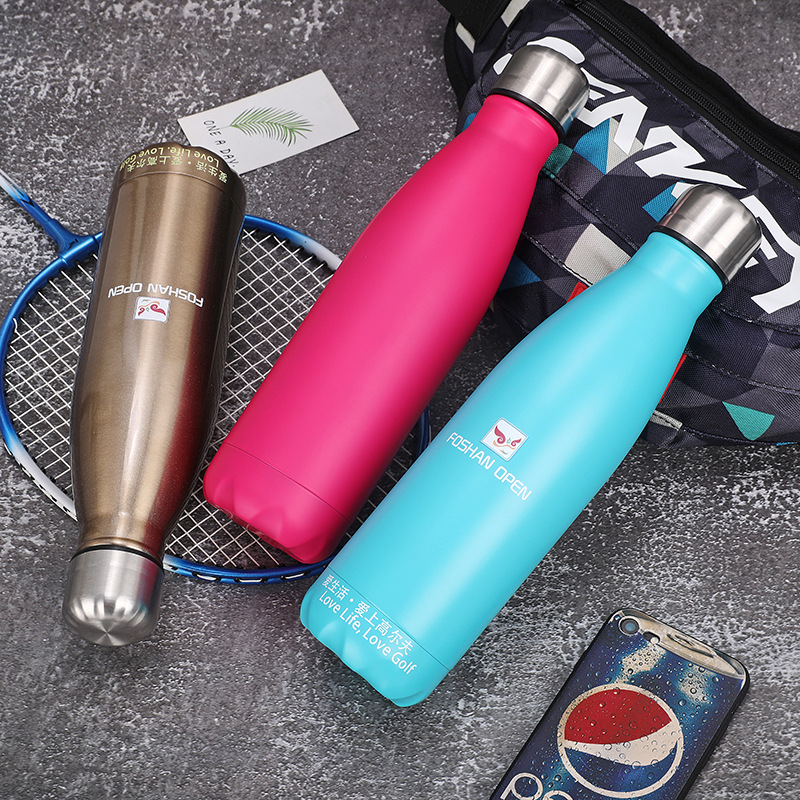 Designed Insulated Wholesale Bullet Stainless Steel Vacuum Flask Thermos Bottle For School Water Bottles