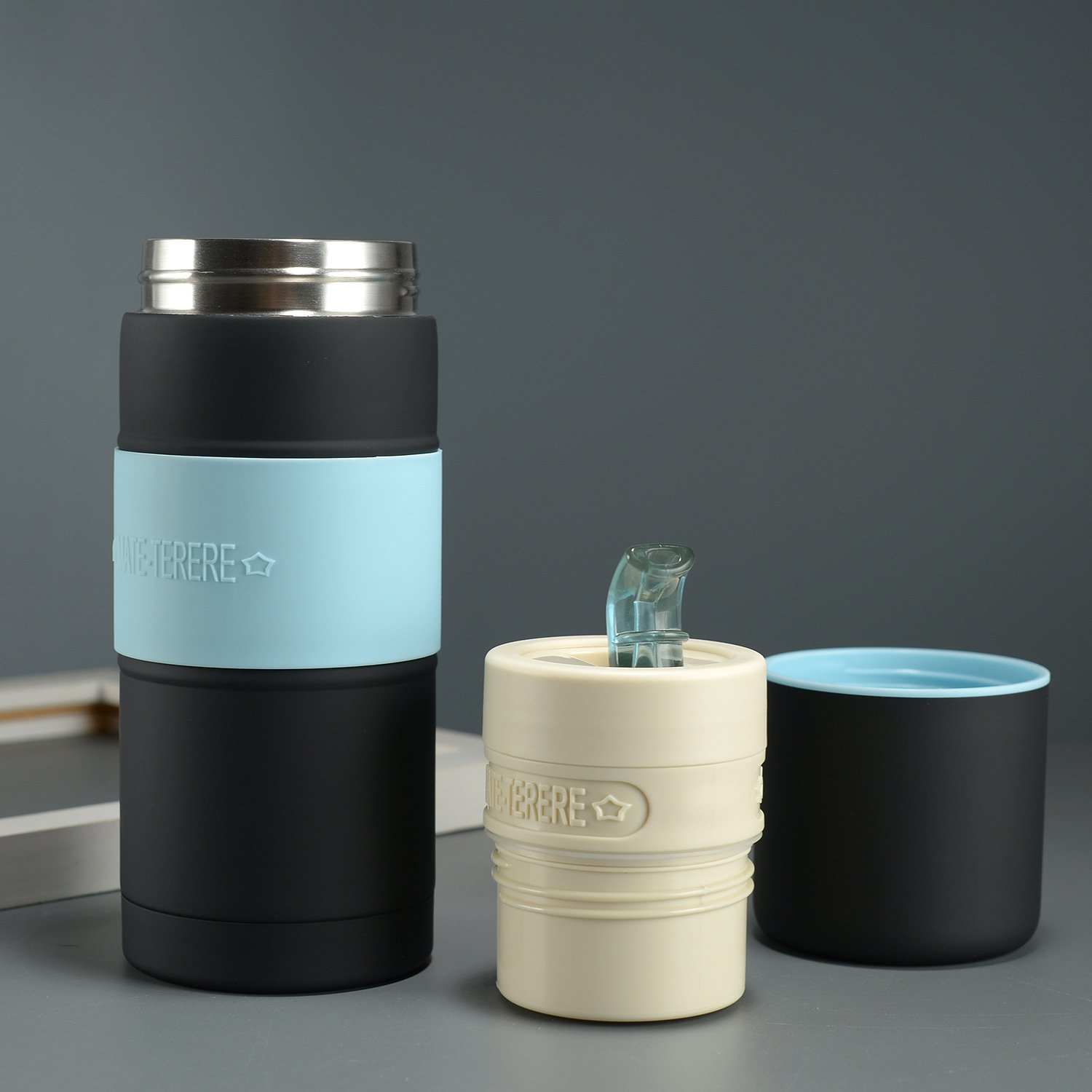 New Design 500ml Double Wall Stainless Steel Yerba Thermos Insulated Vacuum Wide Mouth Water Bottles