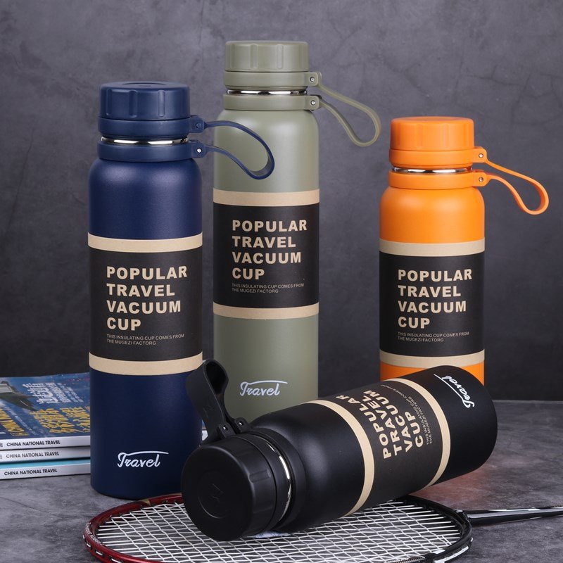 Wholesale 650ml/850ml/1100ml Vacuum Flask Water Bottle Thermos Stainless Steel Double Wall Sport Bottles Travel Mug Logo Custom