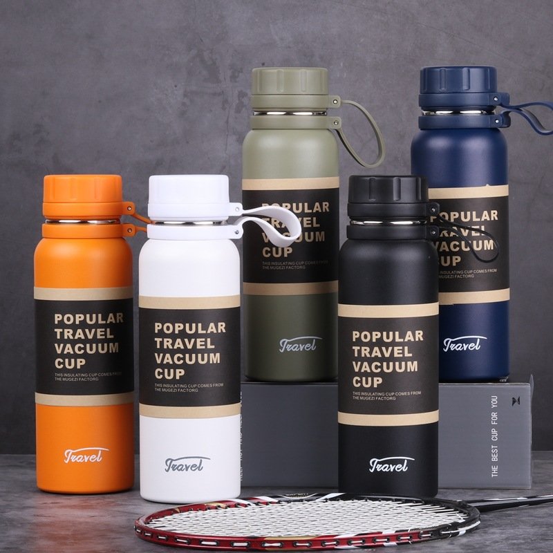 Wholesale 650ml/850ml/1100ml Vacuum Flask Water Bottle Thermos Stainless Steel Double Wall Sport Bottles Travel Mug Logo Custom