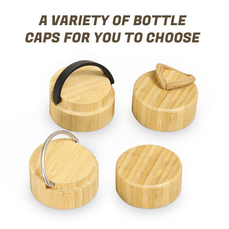 Wholesale stainless Steel Eco Friendly Bamboo Water Bottle Biodegradable Bamboo Drink Tea Infuser Coffee Water Bottle BPA Free