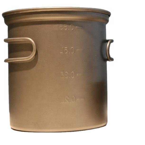 900ml Camping Cookware Set Titanium Beer Cup Pot Pan Frypan Bowl Cup Mug Water Cup